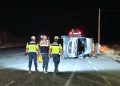 Van’da minibüsle kamyonun çarpıştığı kazada 13 kişi yaralandı