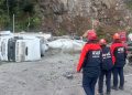 Artvin’de tır parkındaki heyelanda 1 kişi öldü