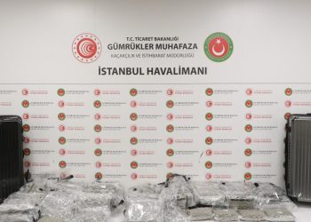 İstanbul Havalimanı’nda 34 kilogram uyuşturucu ele geçirildi
