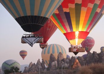 Kapadokya’da gökyüzünden Gazze’ye destek mesajı