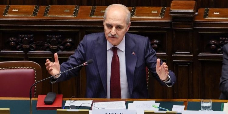 TBMM Başkanı Numan Kurtulmuş’dan, Avrupa Parlamento Başkanları Konferansı’nda Rum Temsilcinin iddialarına sert tepki
