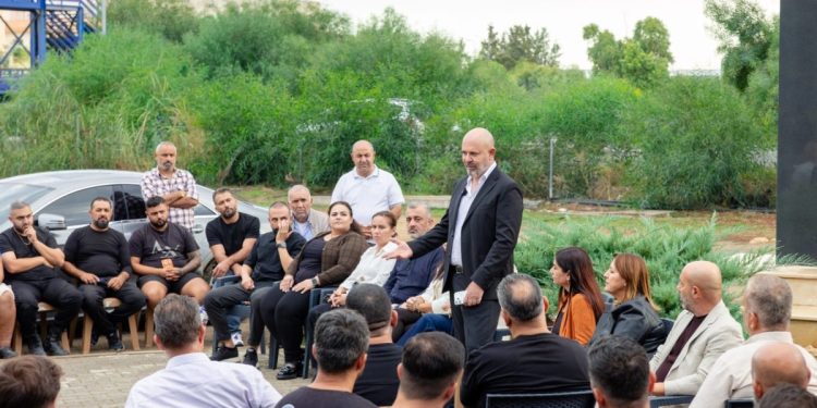 UBP Gazimağusa Belediye Başkan adayı Bozkurt, sanayi bölgesini ziyaret etti