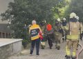 Kadıköy’de 8 katlı binada yangın